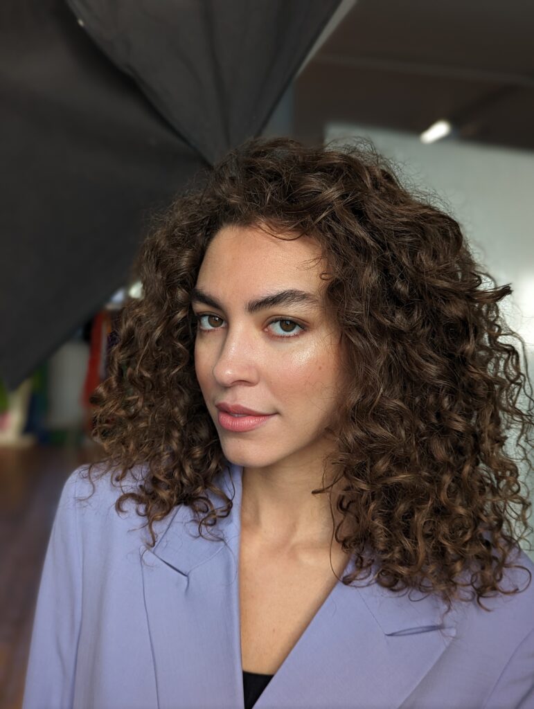 Professional model with hair and makeup by Bristol makeup artist Evie Smith.
